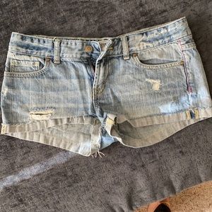 VS PINK JEAN SHORTS